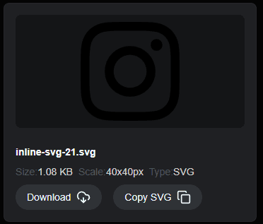 Télécharger ou copier un SVG en un clic